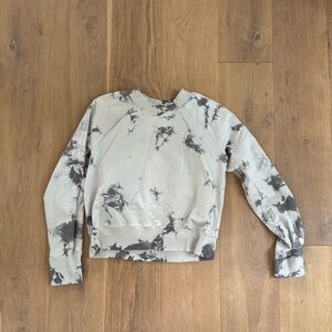 Cropped Lulu tie-dye sweater
